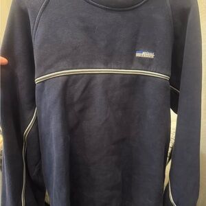 Vintage 90s crewneck Navy Sweatshirt with White Trim